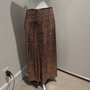 Zara Snake print A-Line Skirt